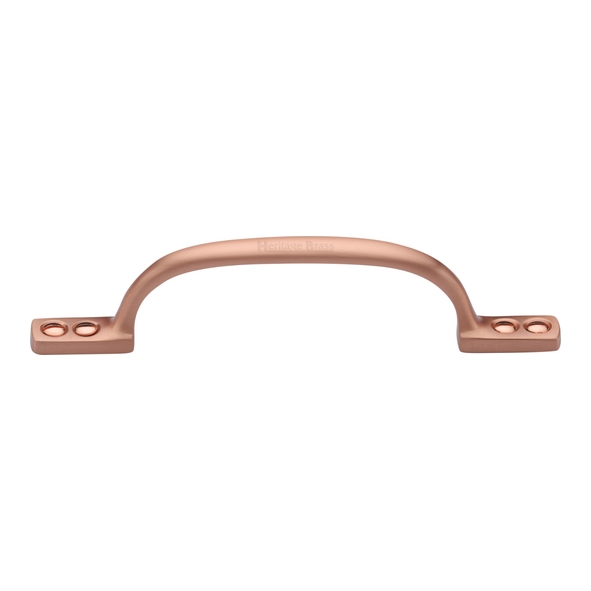V1090 152-SRG • 152 x 35mm • Satin Rose Gold • Heritage Brass Straight Face Fixing Cabinet Handle
